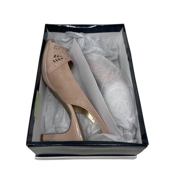 Karen Scott Brookee Formal Evening Wedding Embellished Pumps in Nude Size 11 - Picture 6 of 6